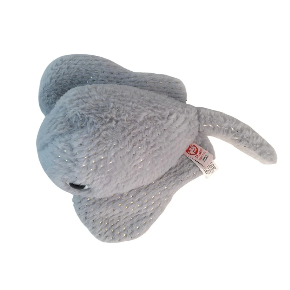 Fiesta Sea Treasures Stingray Plush 15in Grey Gold‎ Sparkle Dots A00375